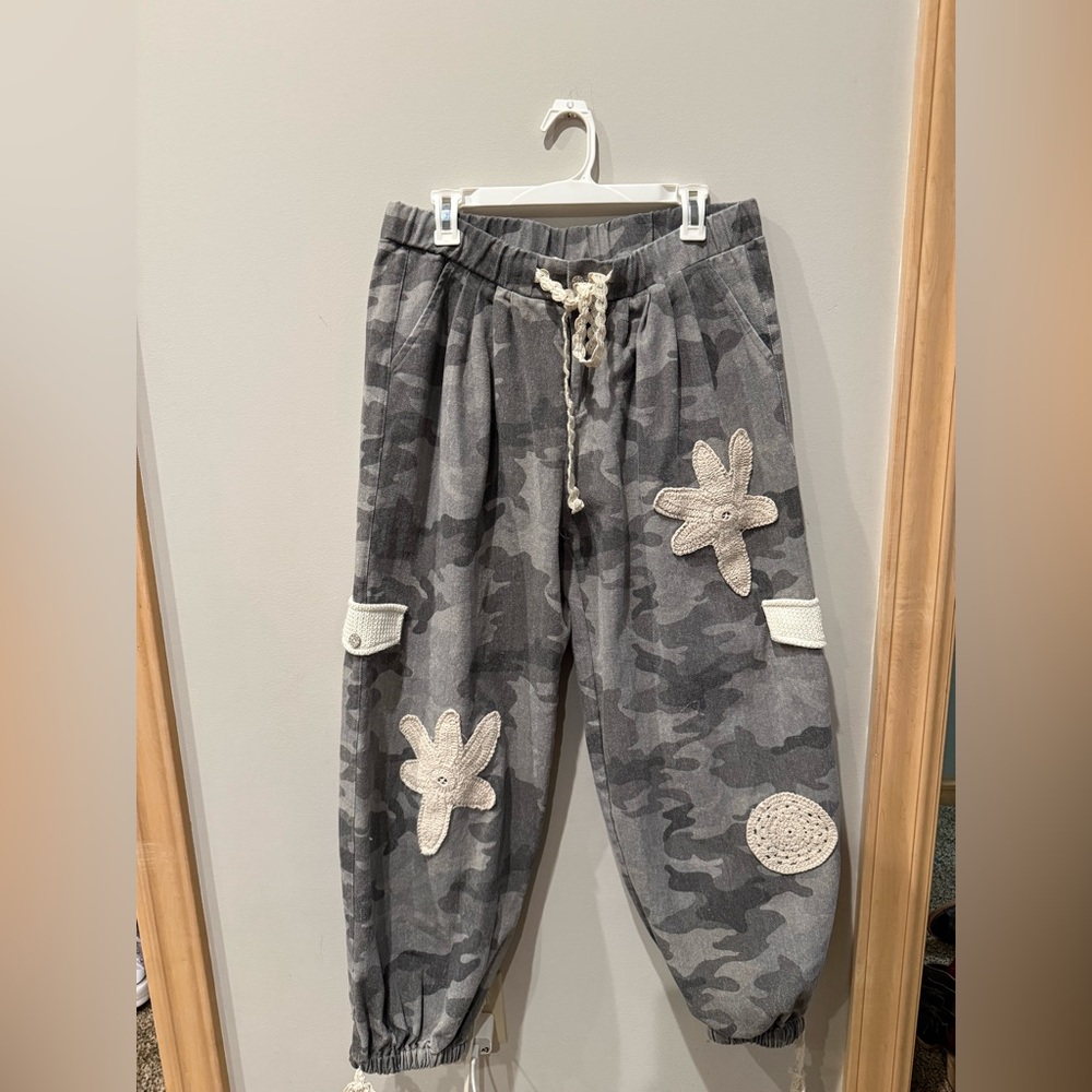POL Gray Camouflage Calalou Camo Pants - Picture 3 of 7